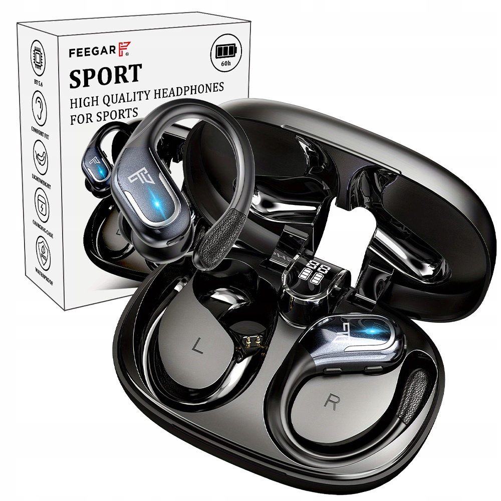 Bezdrôtové športové slúchadlá Feegar Sport Bluetooth 5.4 Batéria 70H Ipx
