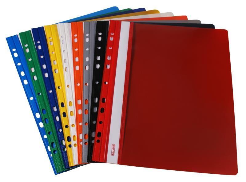 Skoroszyt twardy zawieszany A4 PCV mix 10 kolorów BIURFOL ST-02 KOMPLET Marka Biurfol