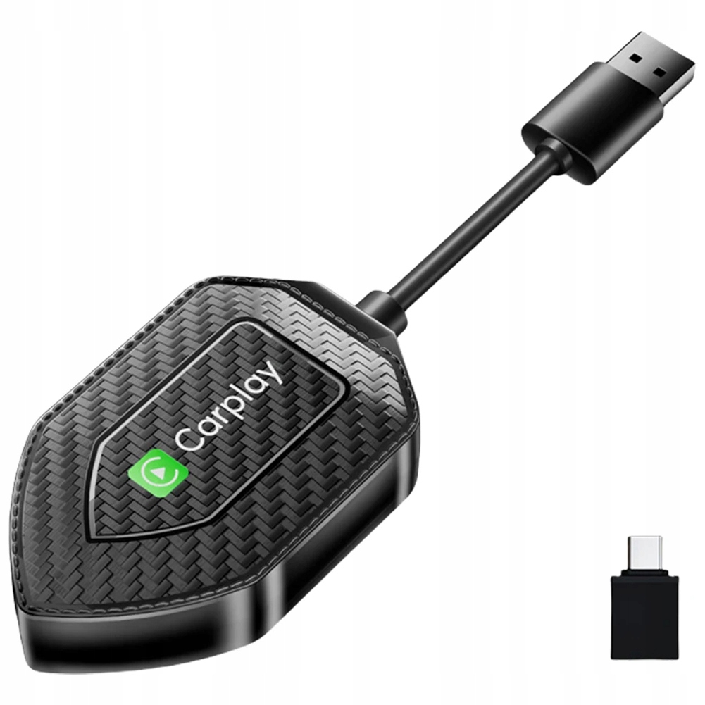 2-in-1 Wired to Wireless Carplay Android Auto Adapter Bluetooth Smart Box