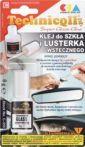 Klej do szkła i lusterka wstecznego 8g Technicqll