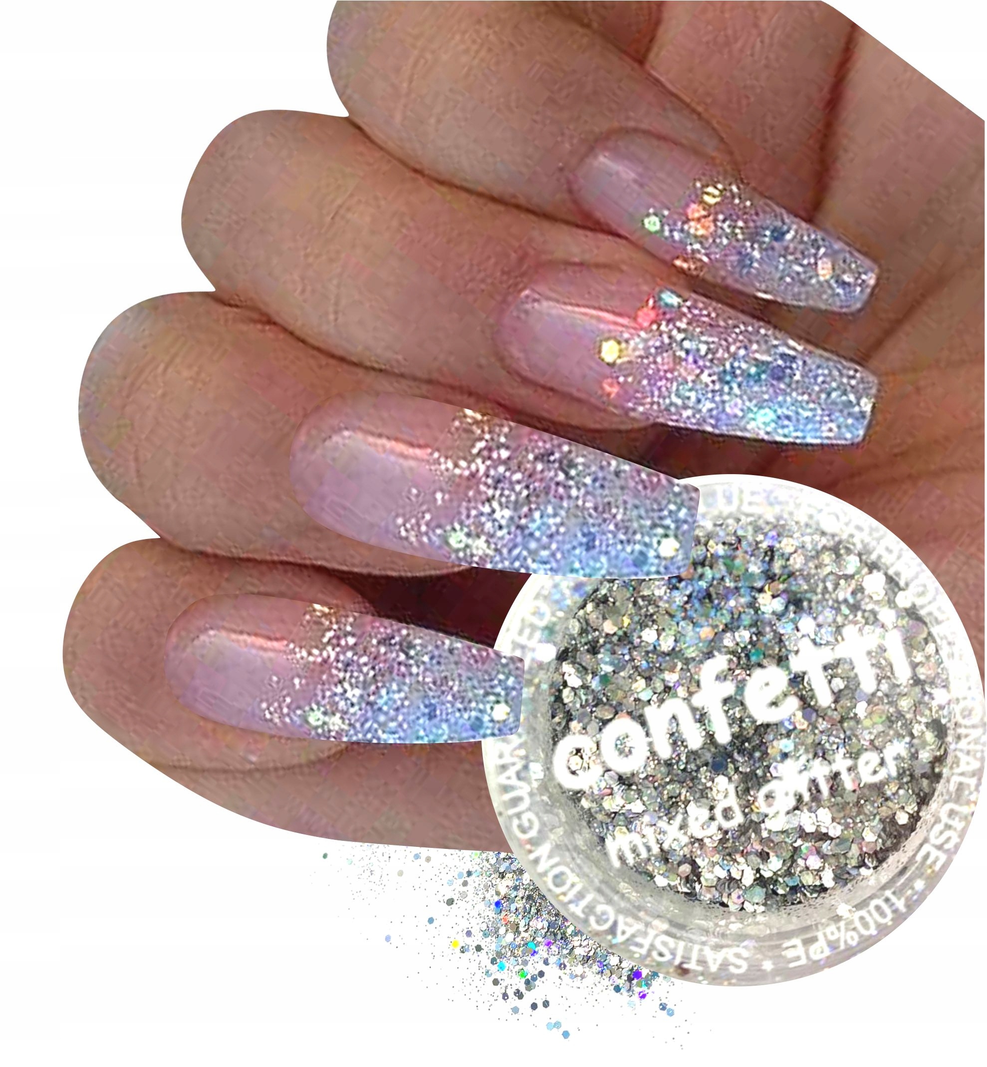 

Pyłek brokat płatki ozdoba do paznokci Confetti