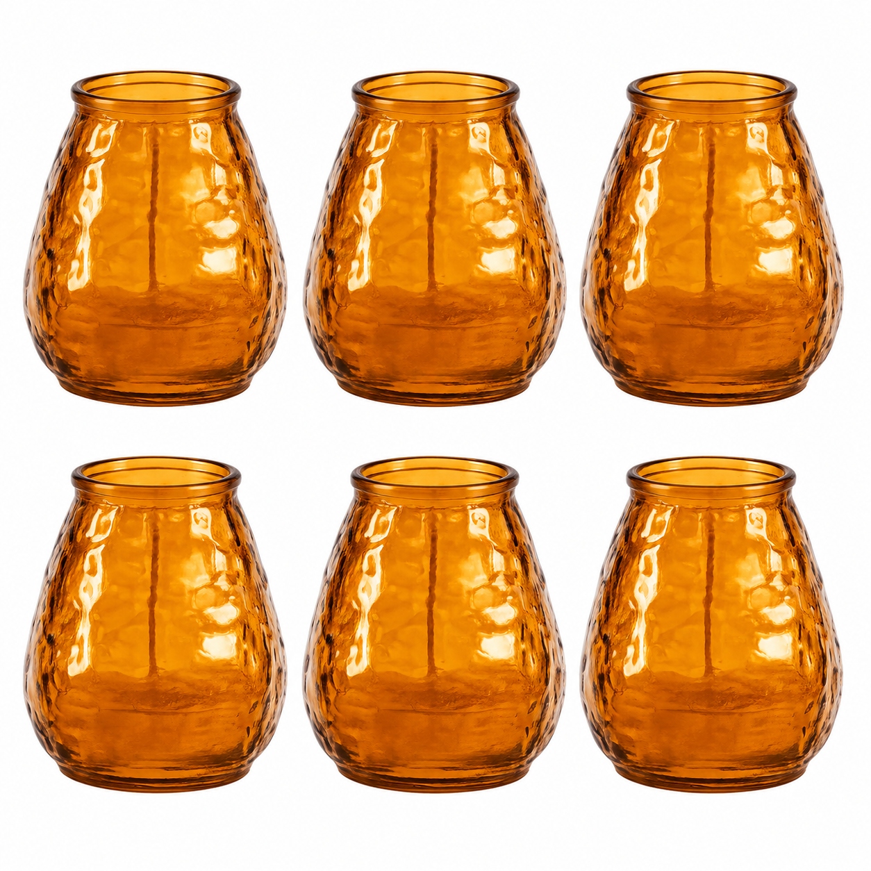 6x Świeca Ogrodowa Citronella w Szkle, do 35h, Świeca na Taras Balkon Ogród