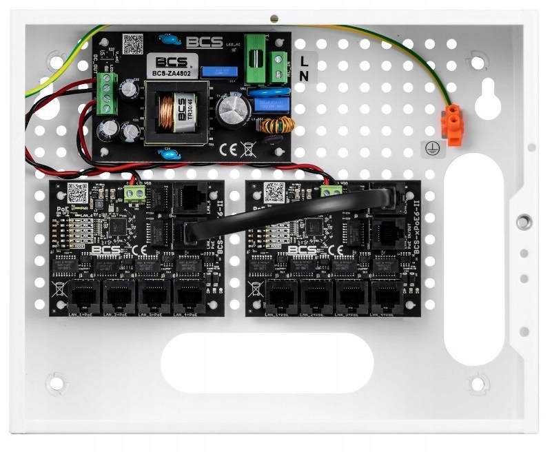 BCS-IP8/E-S Switch Poe Do 9 Kamer Ip Monitoring Cctv Obudowa 96W 10/100MBPS