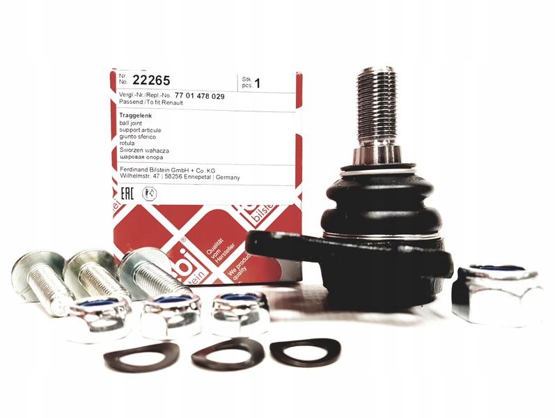 22265 - FEBI ВТУЛКИ ШТИФТЫ КРЕПЕЖ RENAULT LAGUNA II