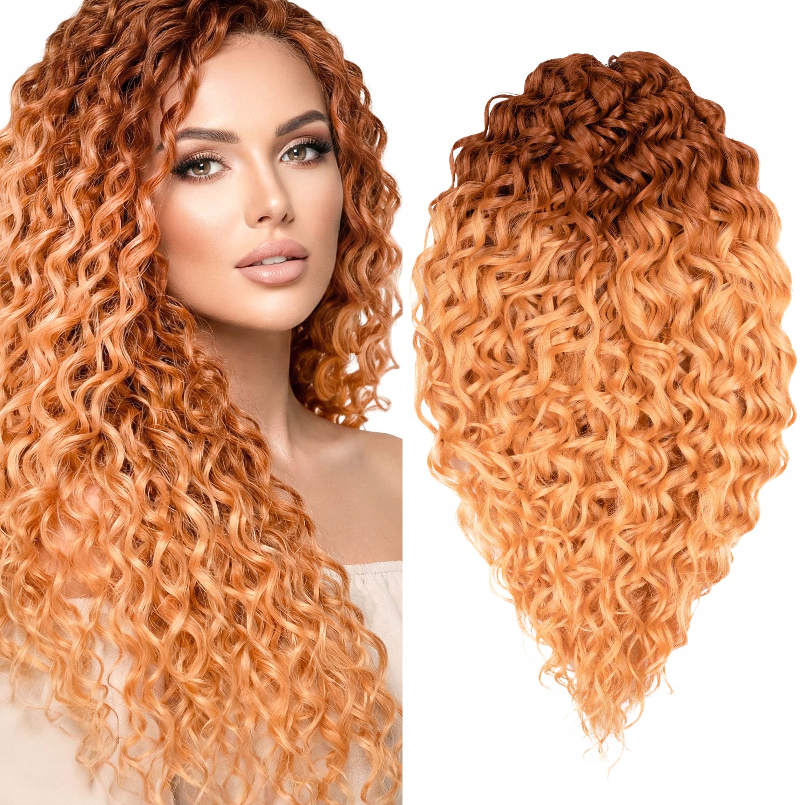Włosy syntetyczne Afroloki Crochet Hair Jessica Premium XXL 300G rude ombre