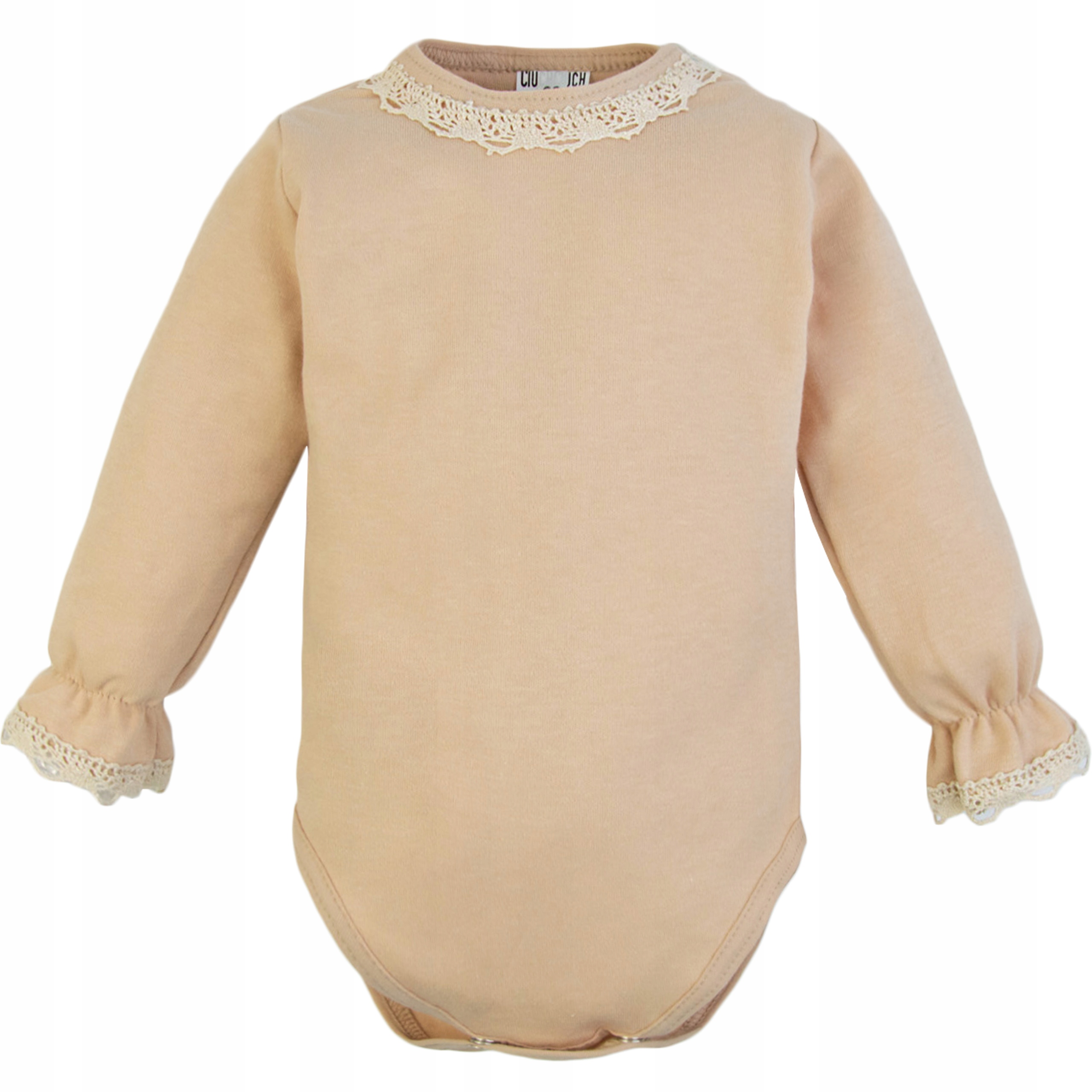 BODY NIEMOWLĘCE ELEGANCKIE Z KORONKĄ beżowe 68