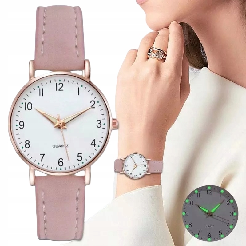 R4 ZEGAREK DAMSKI SKÓRZANY BOHO Elegancki SLIM