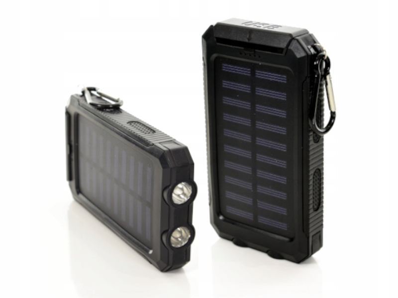 Power Bank nabíječka se solárním panelem 16000 mAh