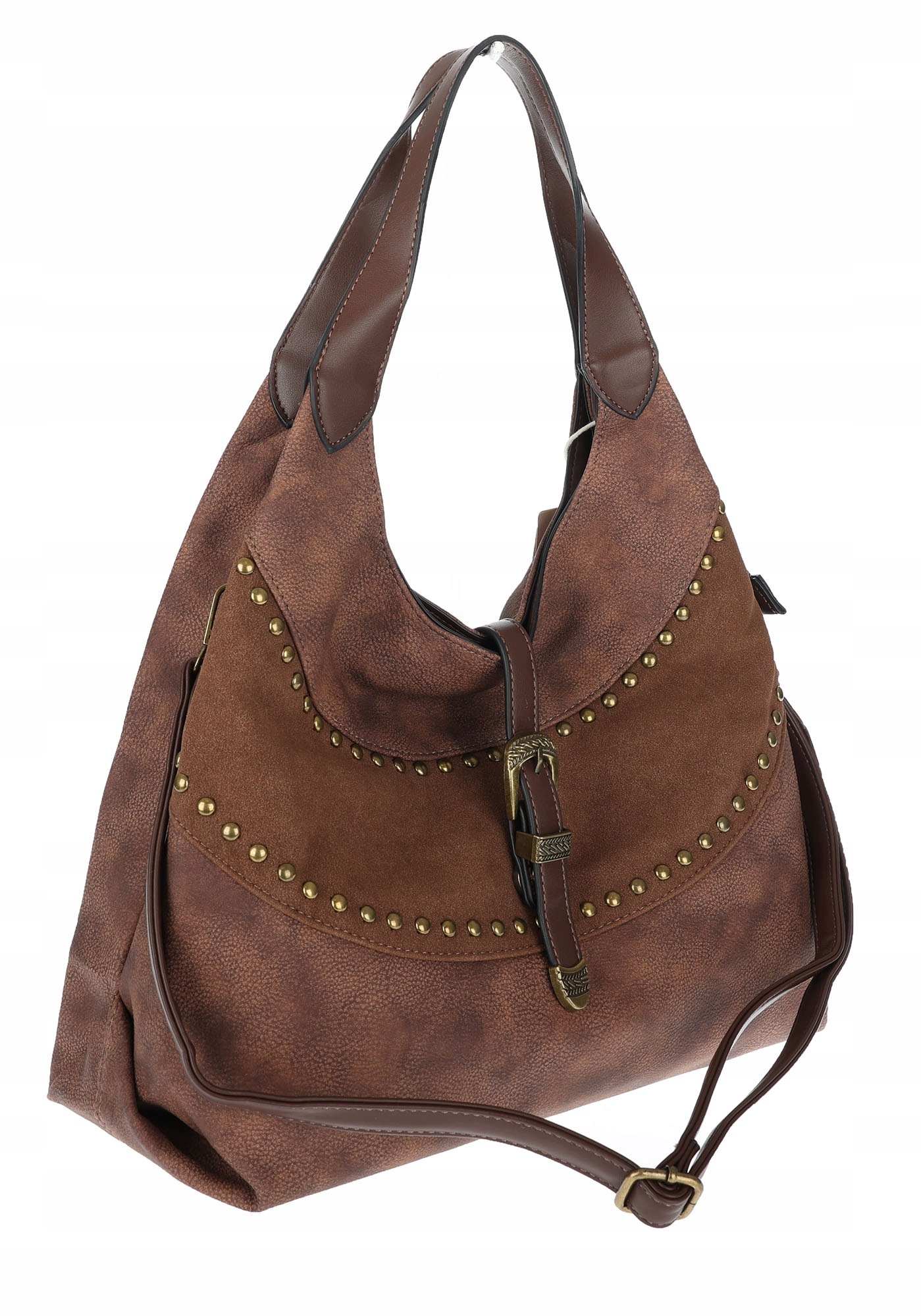 Dámská kabelka městská shopper taška přes rameno pošťačka D530 Čokoládová