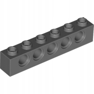 

Lego Technic belka 1x6 ciemny szary 3894