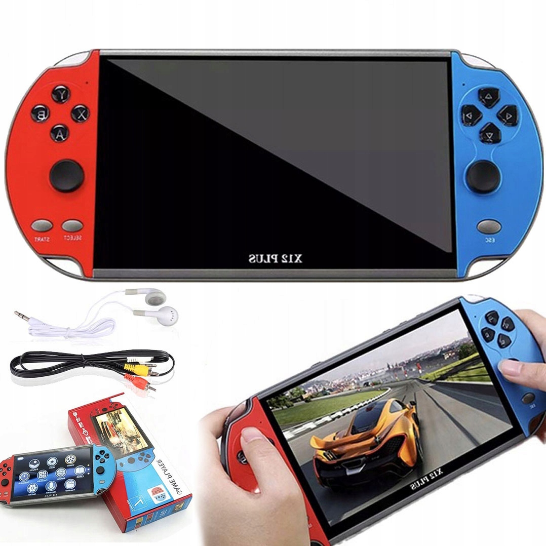 Konsola Przenośna Polskie Menu Ponad 2700 Gier 16GB Retro Gra Tv 7,0" j.PL