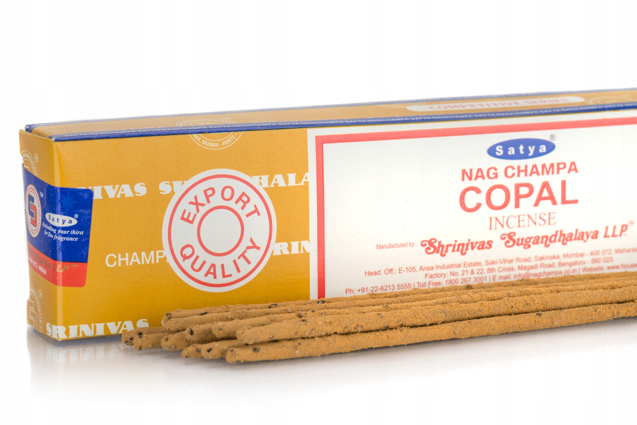 NAG CHAMPA kadzidełka PYŁKOWE SATYA Copal