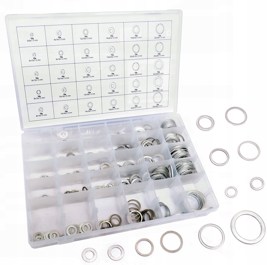 PODKŁADKI ALUMINIOWE ZESTAW PODKŁADEK ALU 300 EL