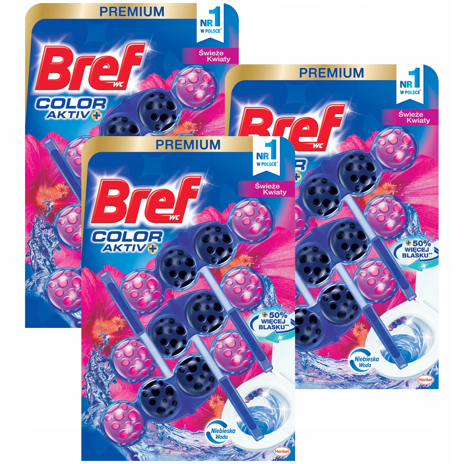 

Bref Color Active Zawieszka Wc Świeże Kwiaty 9 szt