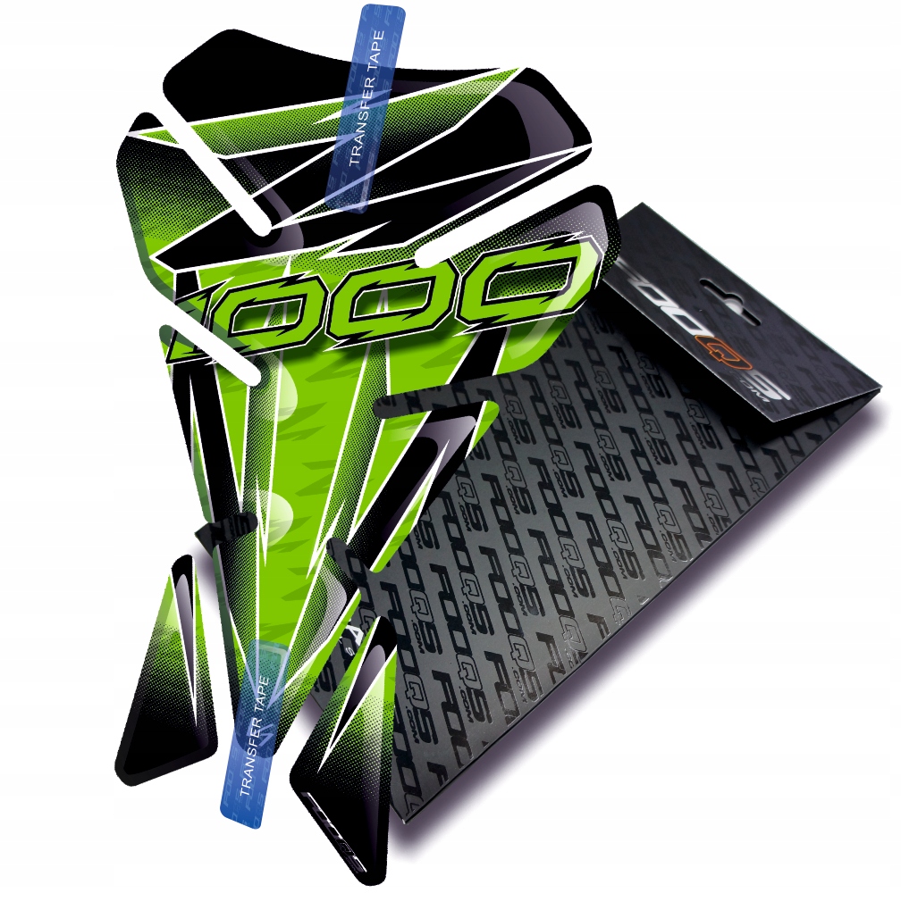 Tank-pad V1 od firmy Fooqs pro Kawasaki Z-1000 Zelený