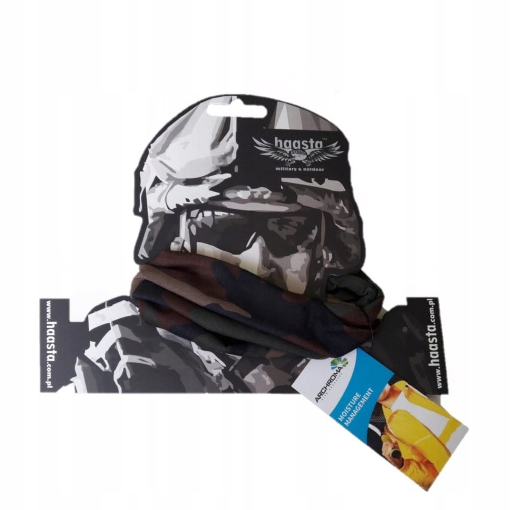 Haasta Chusta Kamuflaż US Woodland Camo Komin Kolekcja Haasta