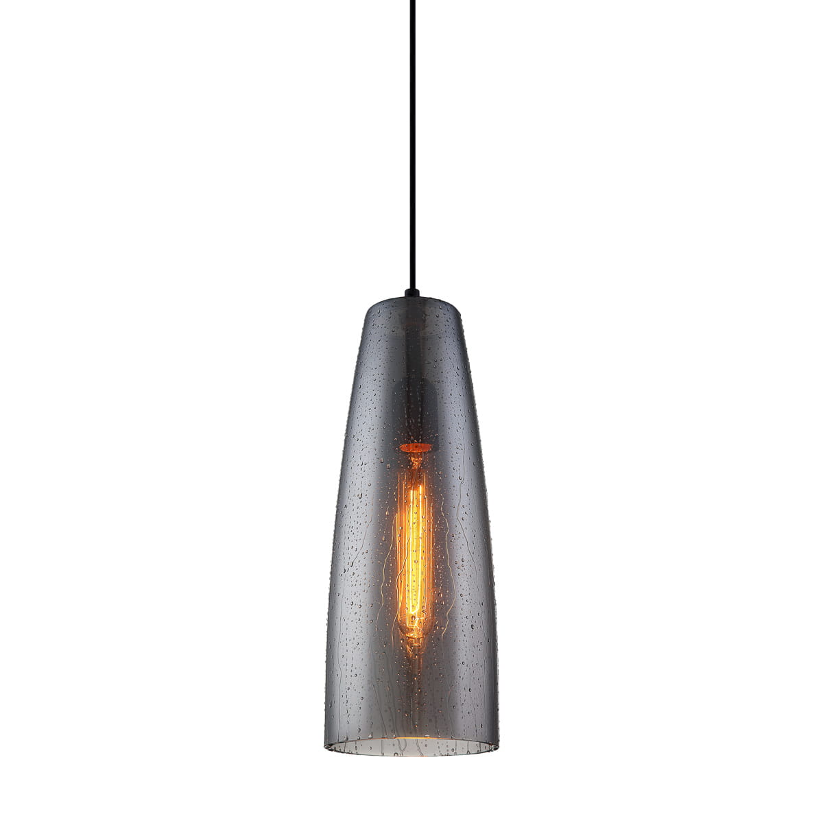 Závěsná lampa tuba Italux Tabby industriální bílá