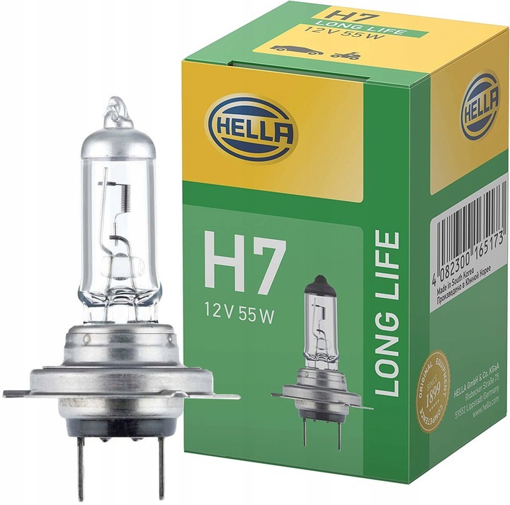 

Hella Żarówka H7 Long Life 12V 55W PX26D