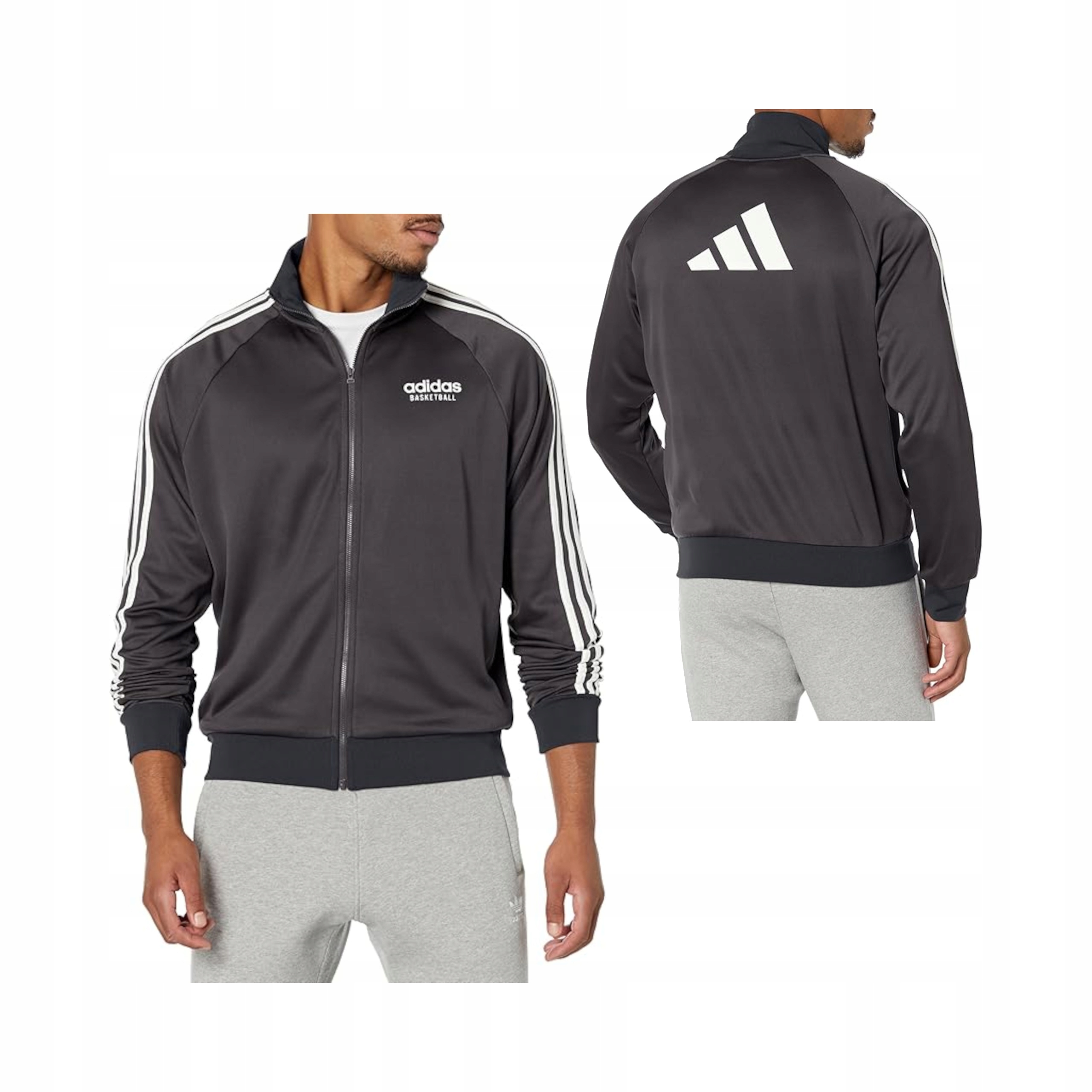 Bunda Adidas Select IC2413 Pánská Basketbalová Sportovní Aeroready Karbonová