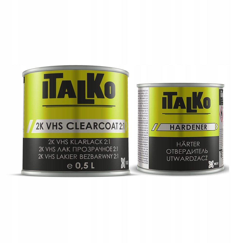 

Lakier bezbarwny Vhs Italko 0,5l+0,25 utw.