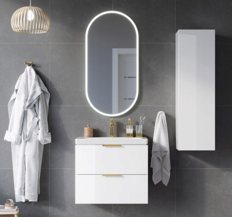 Słupek wiszący 33cm biały Blanko Excellent Głębokość mebla 33 cm