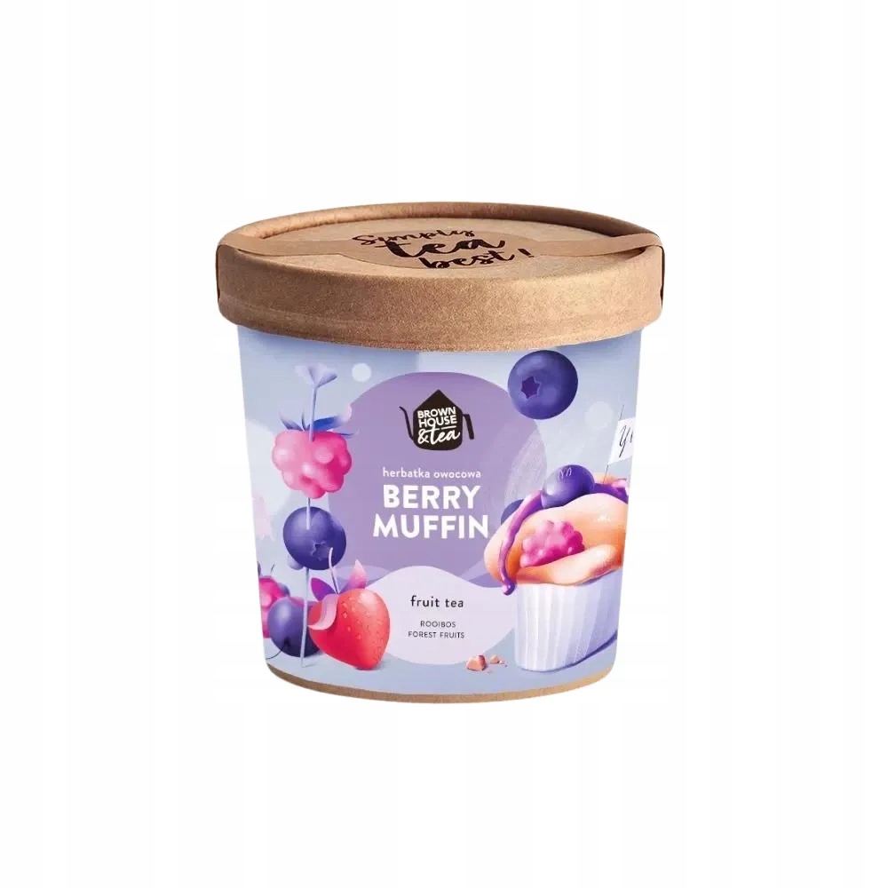 Levně Brown House & Tea Berry Muffin Čaj na bázi rooibosu s lesními plody