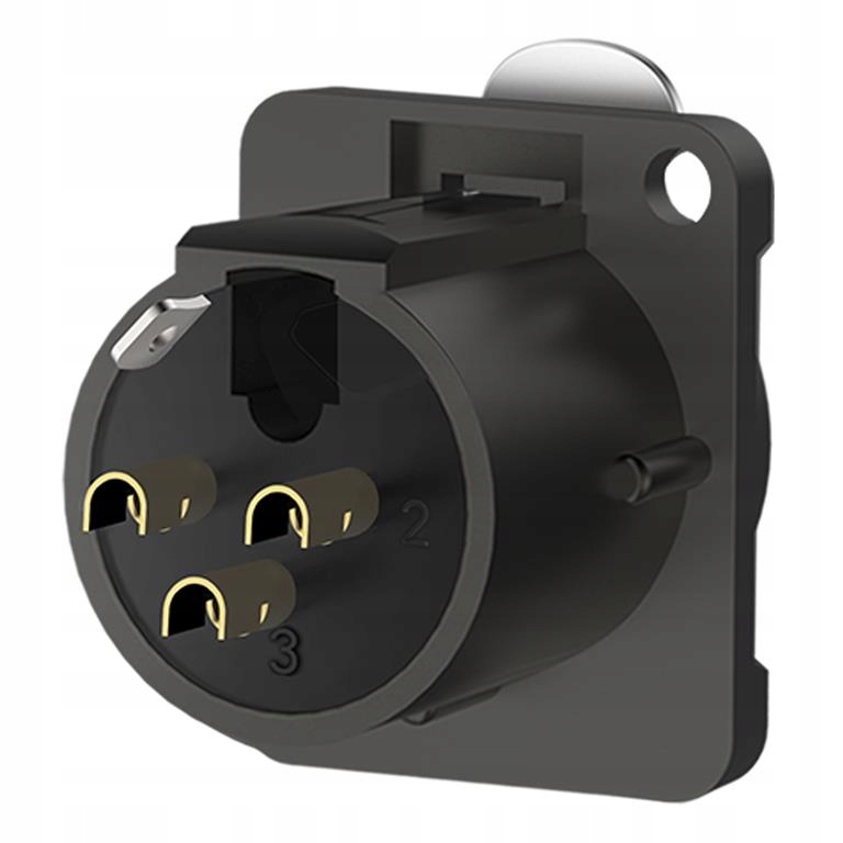 GNIAZDO XLR 3-PIN ŻEŃSKIE MONTAŻ PANELOWE ZŁĄCZE ROXTONE RX3FD-BG Marka Roxtone