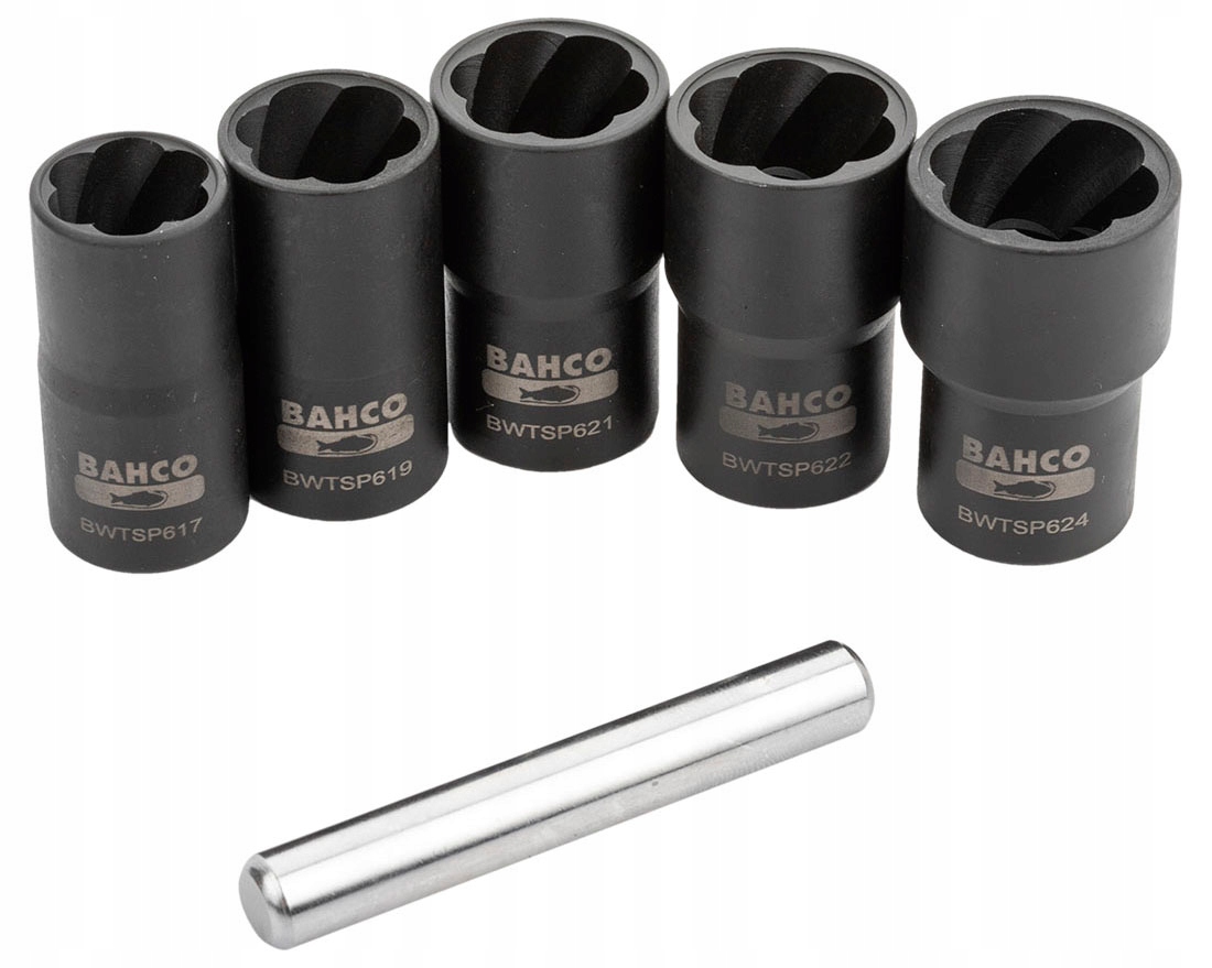 Nasadki do OBROBIONYCH srub ZESTAW 5 nasadek BAHCO Weight with packaging 0 99 kg