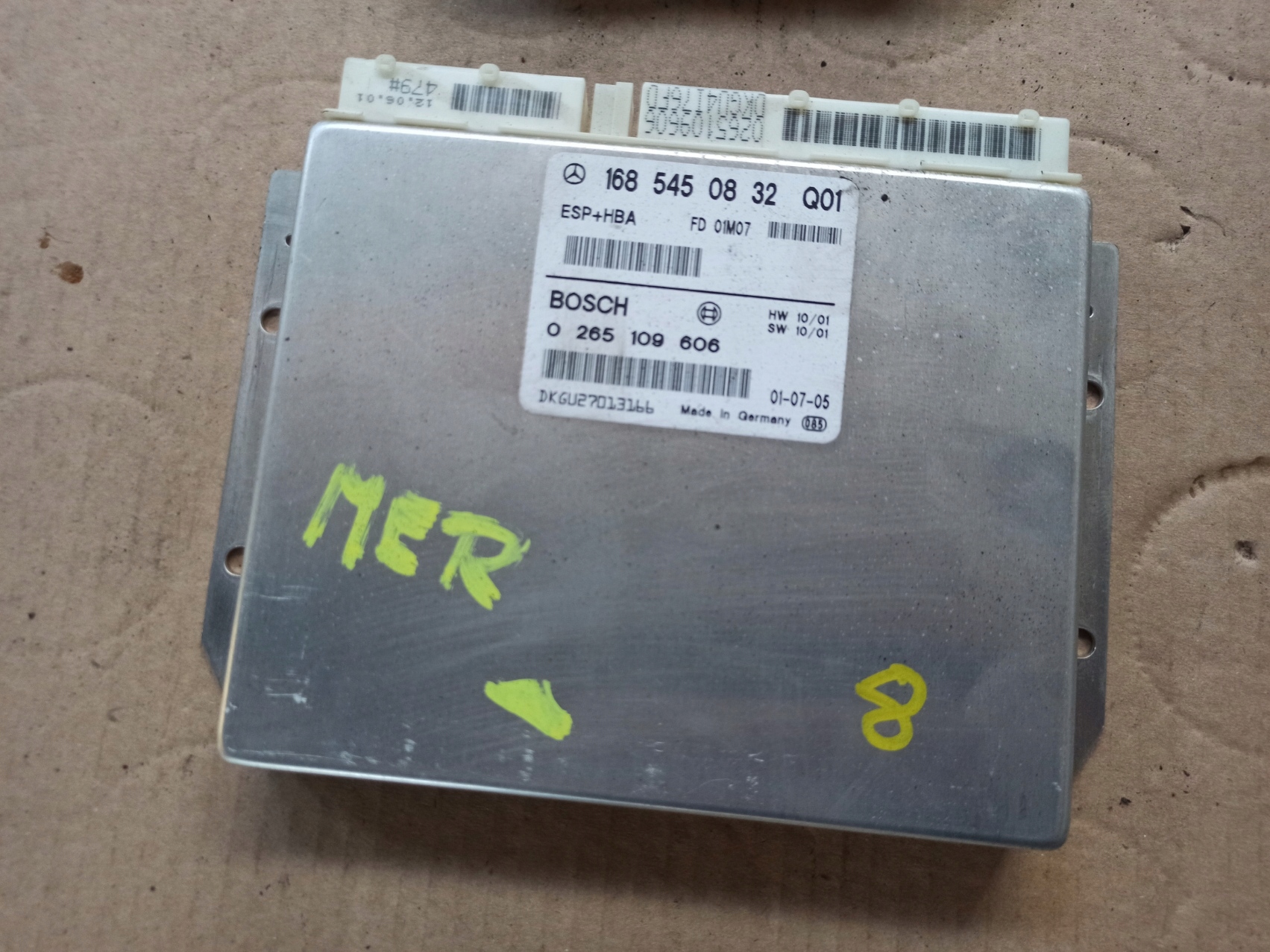 0265109606 sterownik moduł Mercedes W168