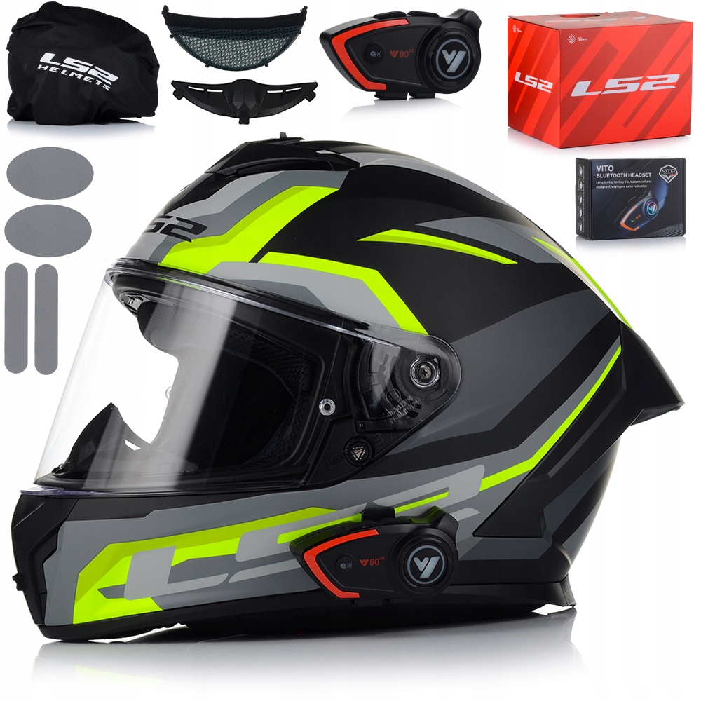 Motocyklová Prilba LS2 FF820 Rapid III Systém Pinlock Ecer 22.06 Interkom