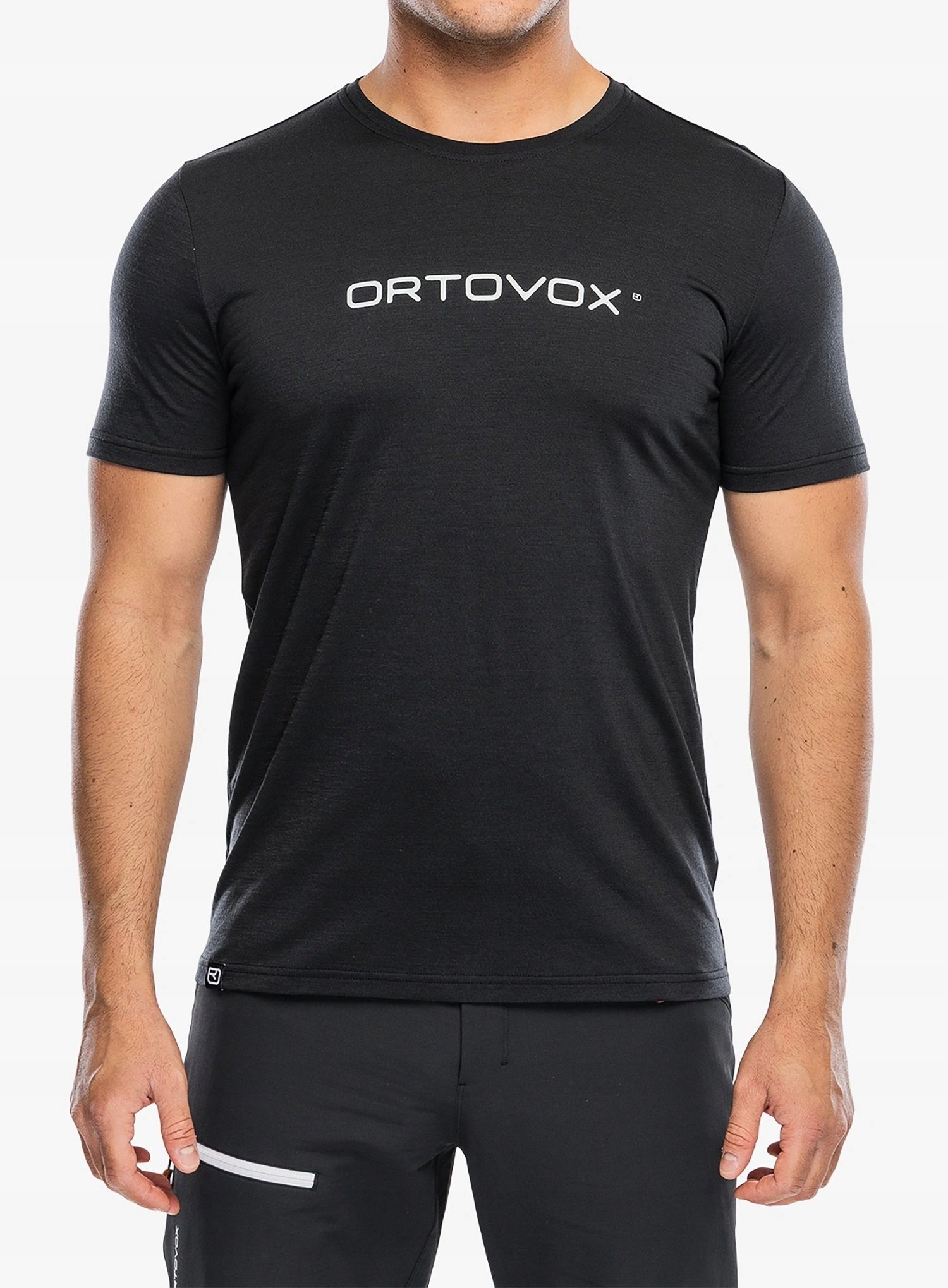 Tričko s potiskem Ortovox 150 Cool Brand Ts black raven S
