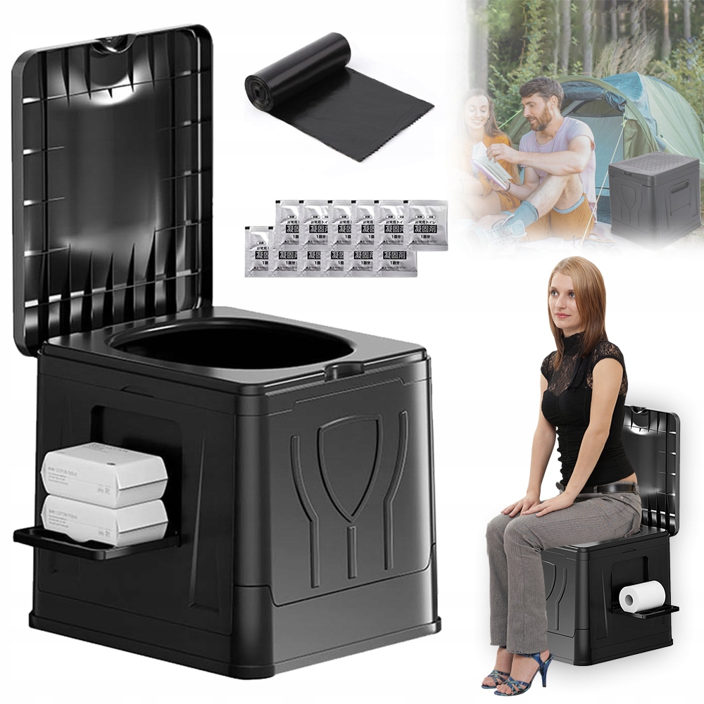 Toaleta Do Użytku Na Zewnątrz Składana Mobilna Toaleta Turystyczna 30L