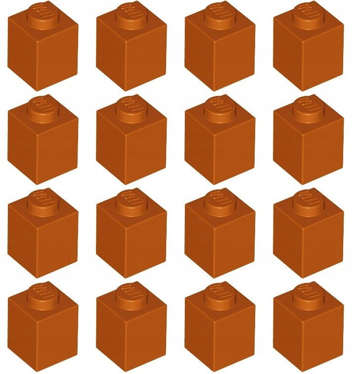 

Lego 3005 Klocek 1x1 pomarańcz ciemny (9g) 16 szt.