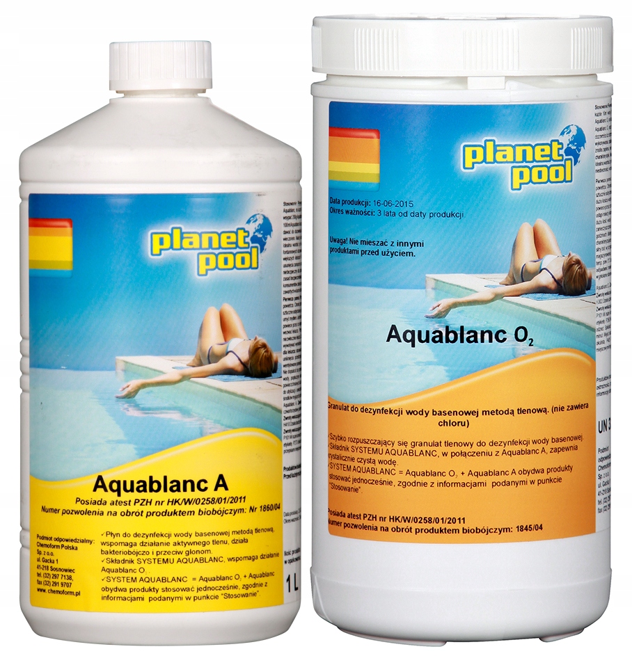 

Aquablanc O2 Aquablanc A bez Chloru Aktywny Tlen