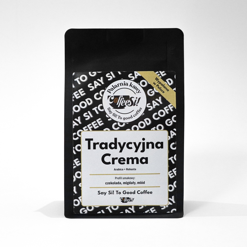 Levně Káva zrnková 1 kg Tradiční Crema Čerstvě pražená pro kávovar