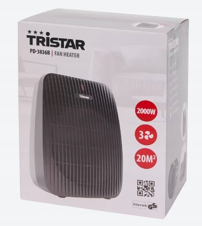 Termowentylator Tristar PD-3836B farelka 2000 W