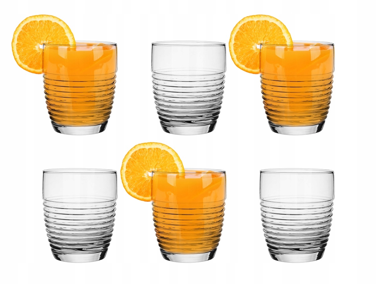 

Kpl 6x Uniwersalna Szklanka 300 ml Sok Woda Drink