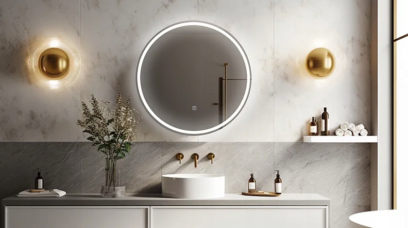 Lustro ścienne Balneo koło 80 x 80 mm Marka Balneo