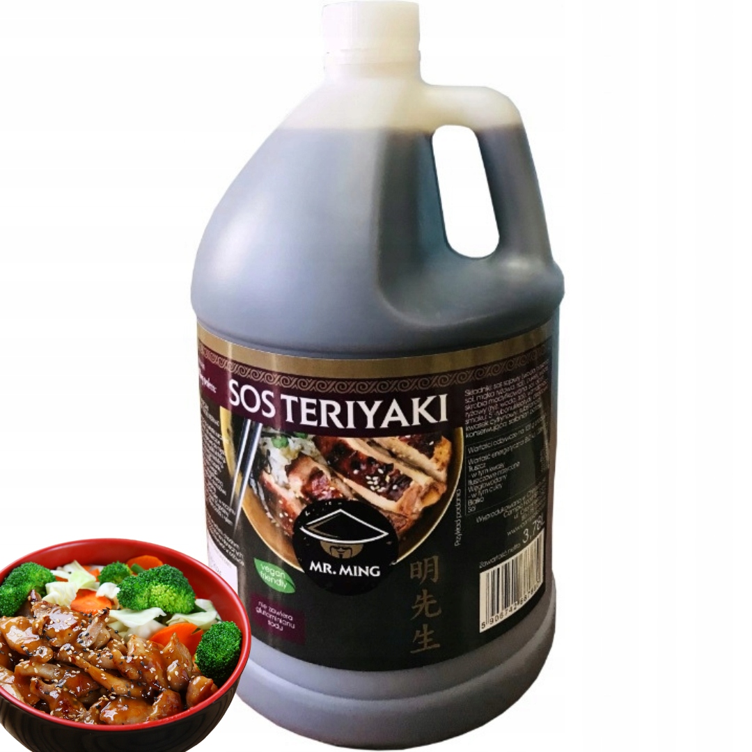 Levně Omáčka Teriyaki Thajská 3,78 l Velké balení Mr.Ming HoReCa Kvalita