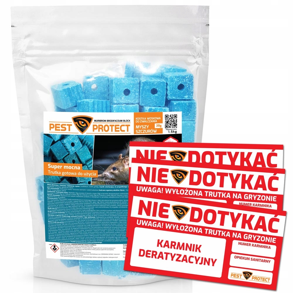 

Silna Trutka Na Szczury Myszy Brodifakum 1.5KG