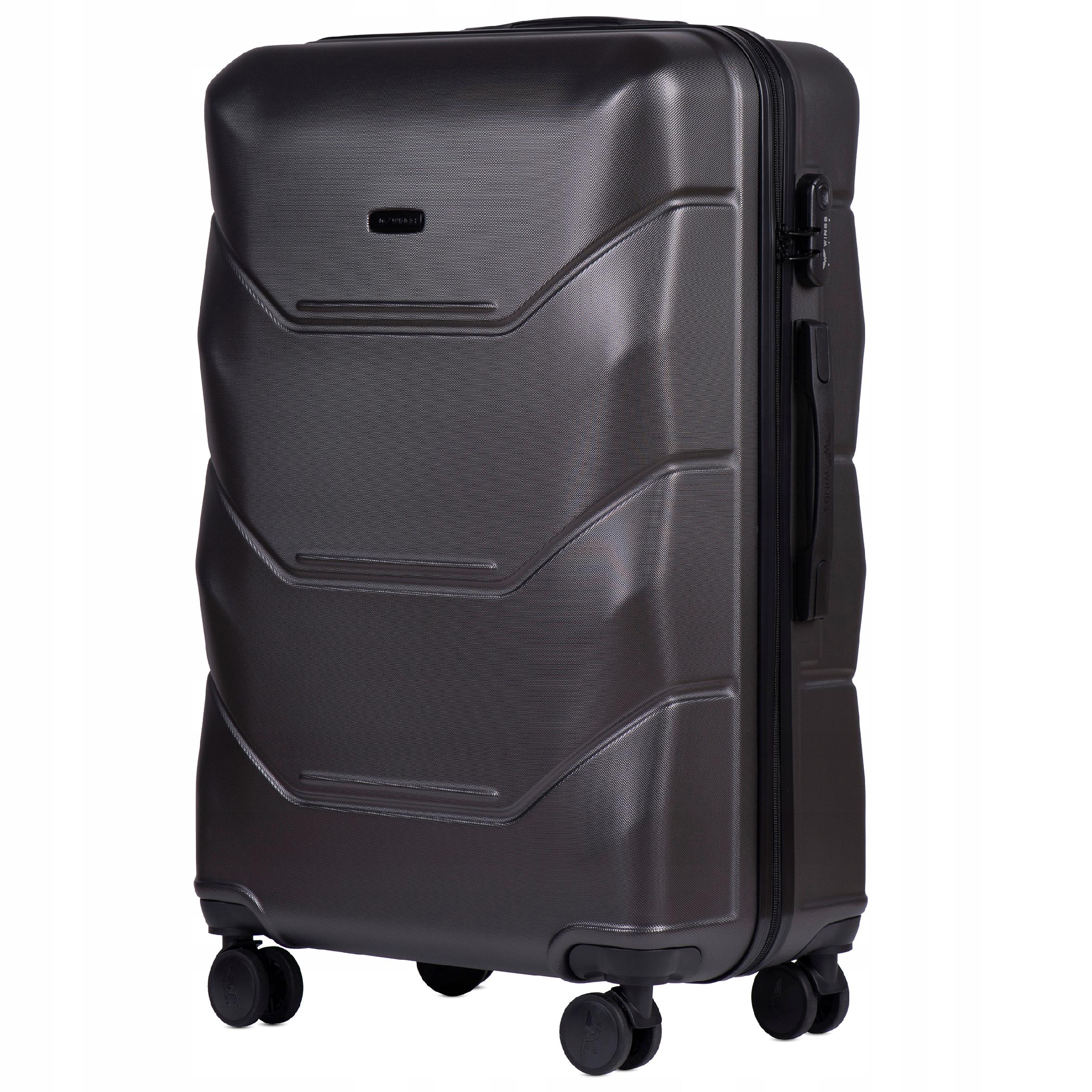 Kufr Wings velký 78 cm x 49 cm x 29 cm 97 l Abs Šedý