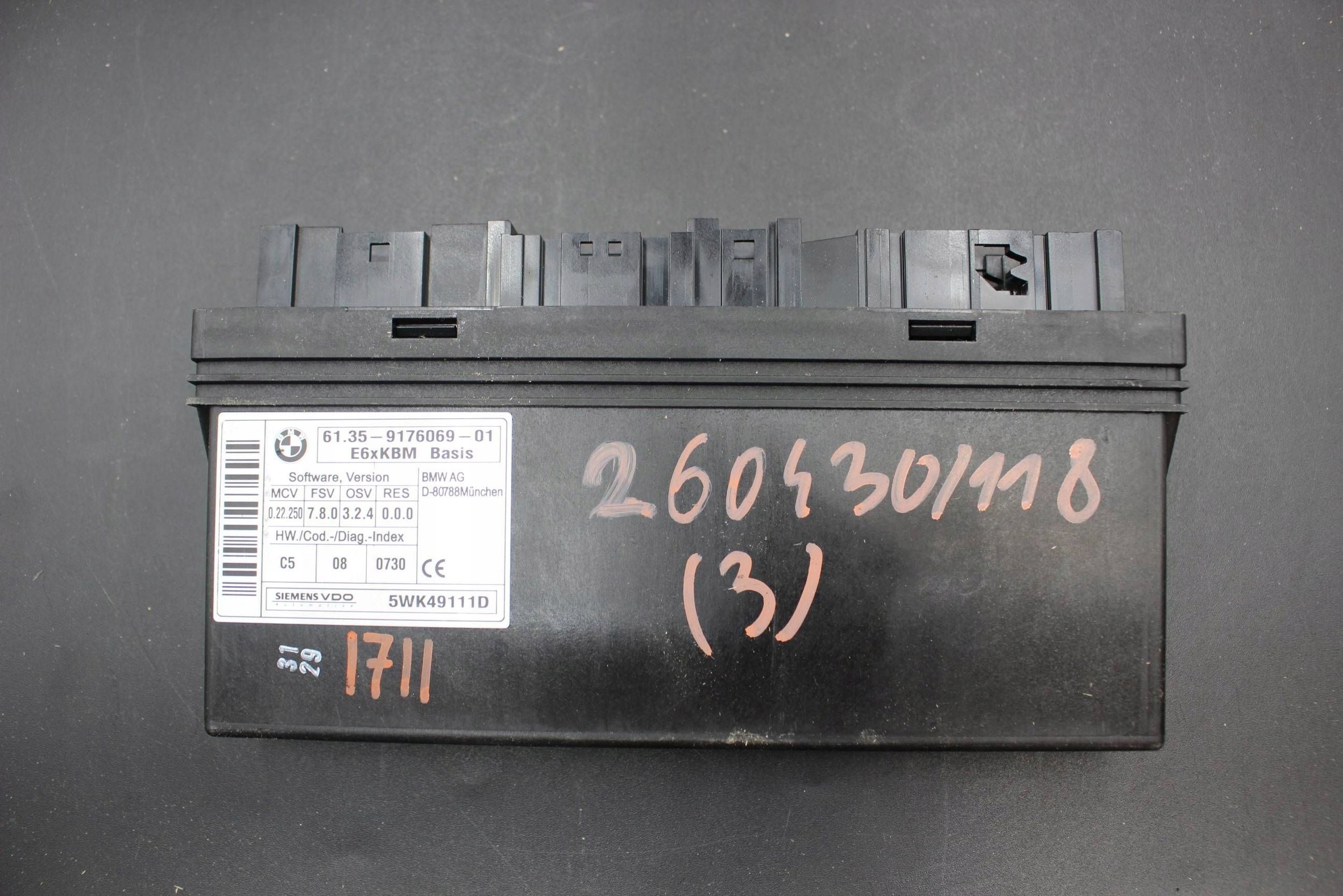 Module Unité de contrôle KOMFORTU BMW 5 E60 E61 9176069