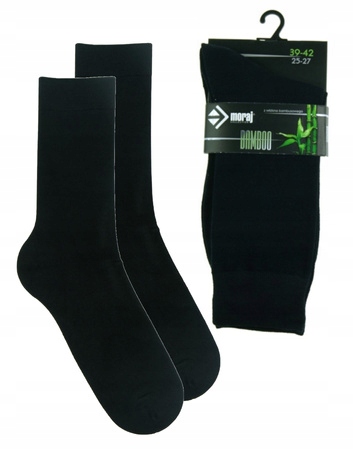 Ponožky Bambusové Oblekové Vysoké Netlačící Dlouhé Moraj 6-par 43-45
