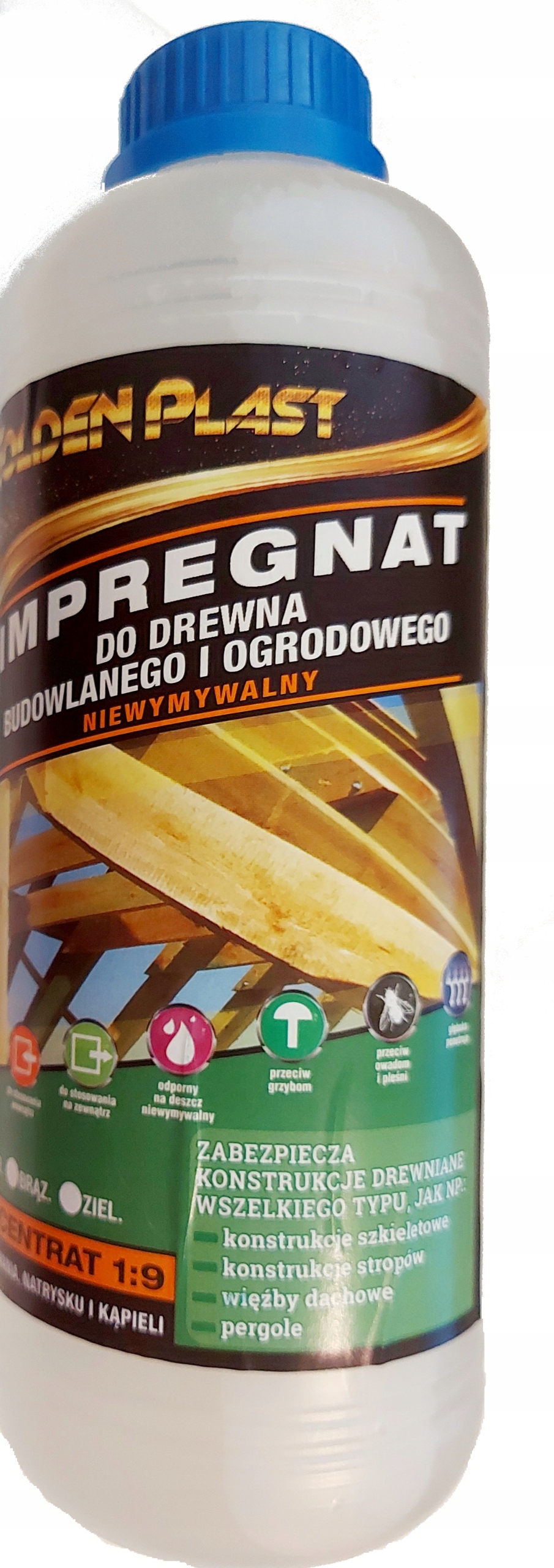 

Impregnat Do Drewna Koncentrat 1:9 Bezbarwny 1LITR