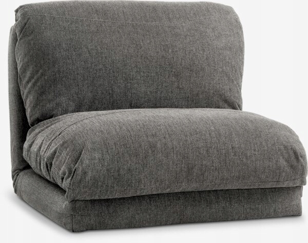 Fotel Rozkładany Szary z Regulacją i Pianką PUR