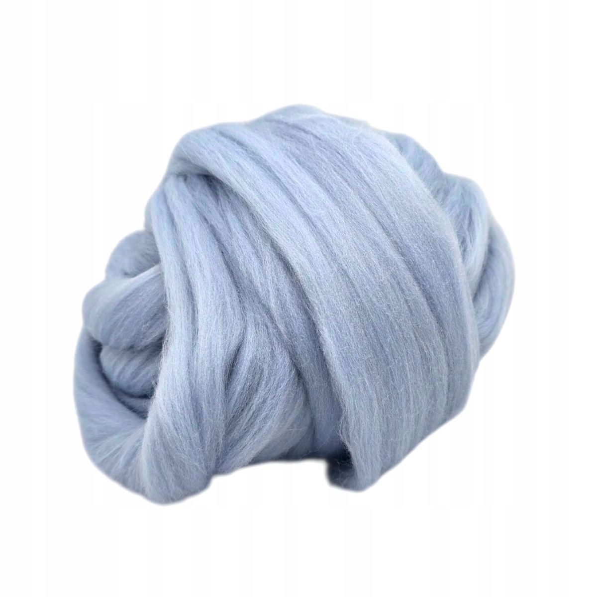 Česaná vlna pro plstění makramé Merino 22-24mic Světlý Jeans 500 g