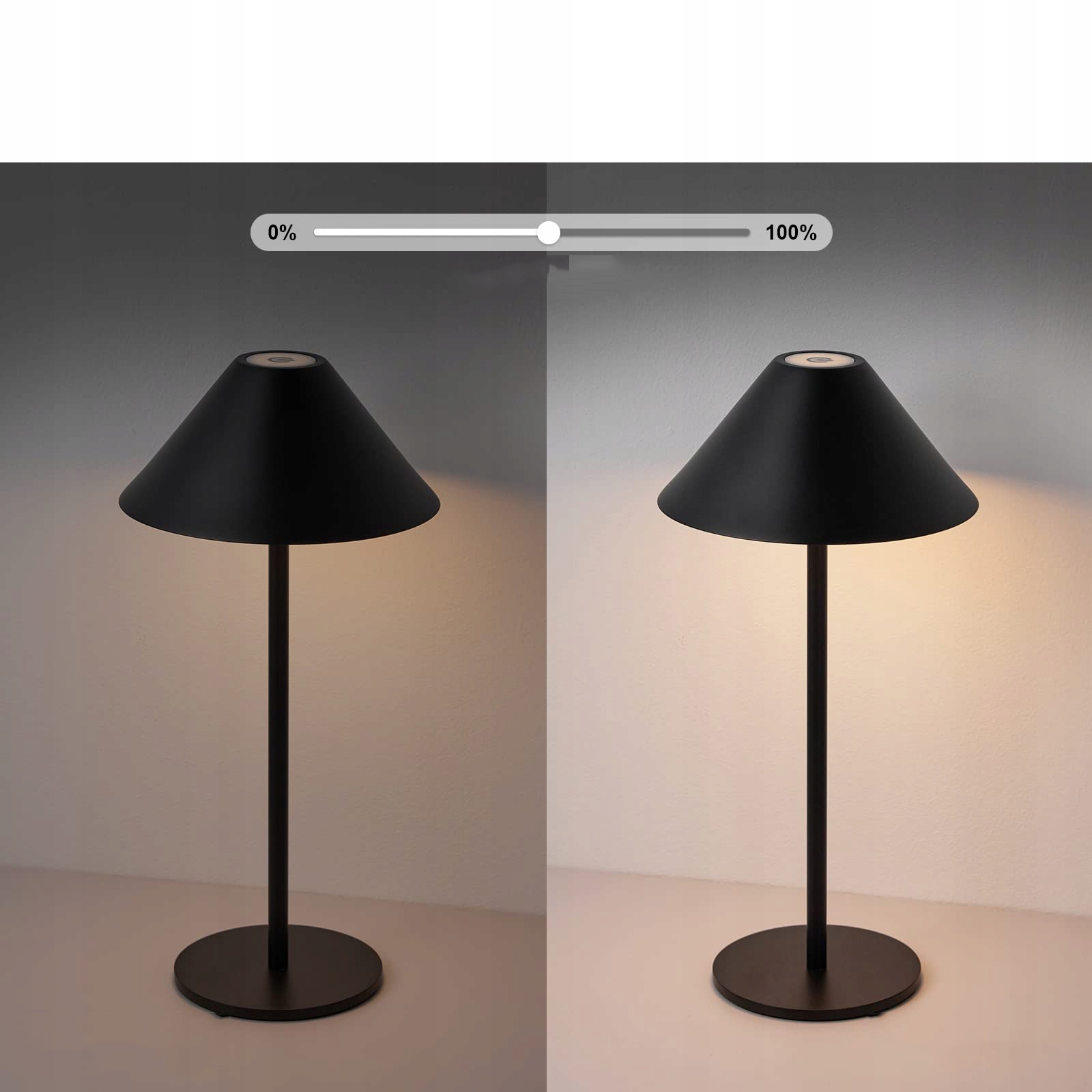 LAMPKA NOCNA LED BEZPRZEWODOWY DOTYKOWY LAMPKA STOŁOWA AKUMULATOR Zasilanie akumulatorowe