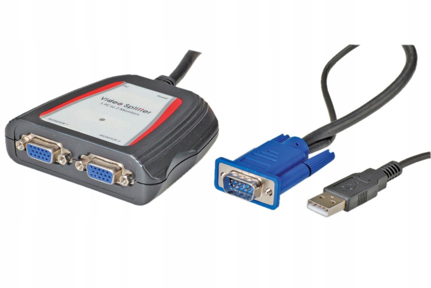 Value Rozbočovač Vga na 2 monitory, 250 MHz