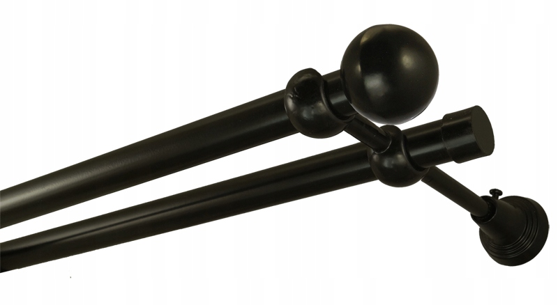 

Karnisz metalowy fi 19 podwójny 310 cm bez żabek