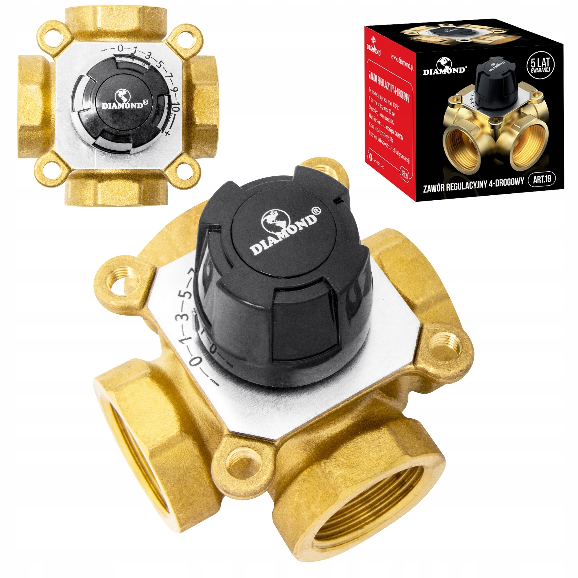 4-CESTNÝ Regulačný Miešací Ventil 5/4 Palca